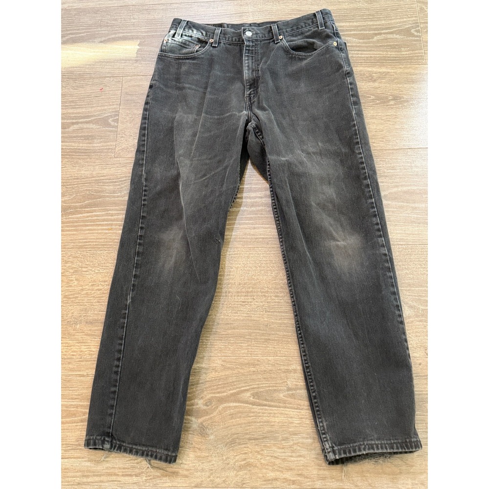 Vintage Levi's 550 Relaxed Fit Jeans Faded Black USA 36x32 (fits 35" by 31")